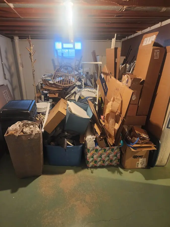 Roll-off dumpster container at job site for 6 Yard Dumpster Rental in Fort Rucker